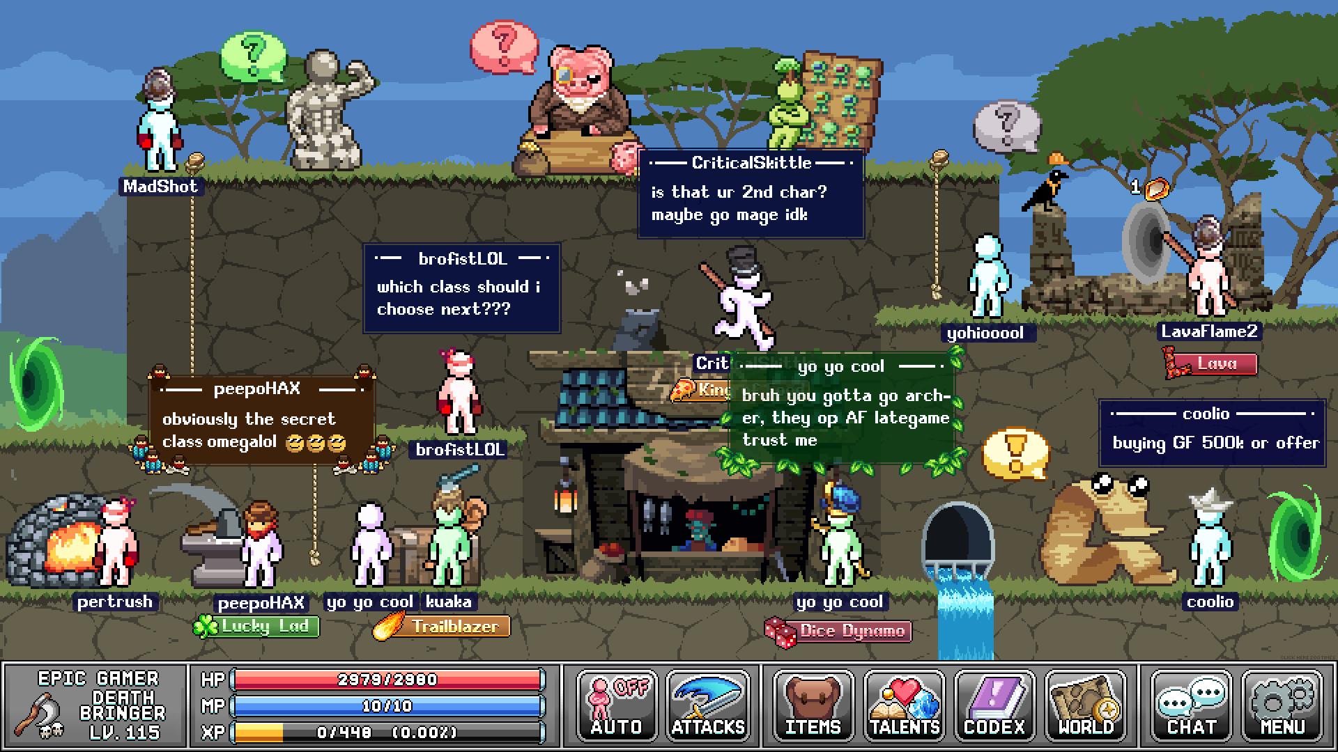 IdleOn - The Idle MMO